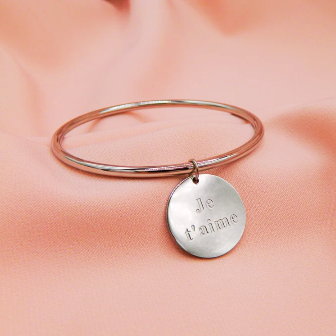 Bracelet jonc "Je t'aime"